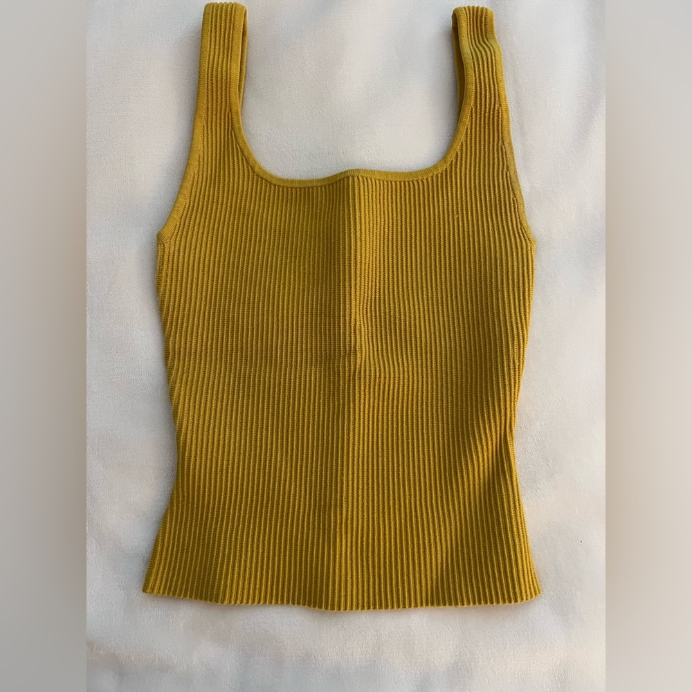 Aritzia Babaton Sculpt Knit Squareneck Tank